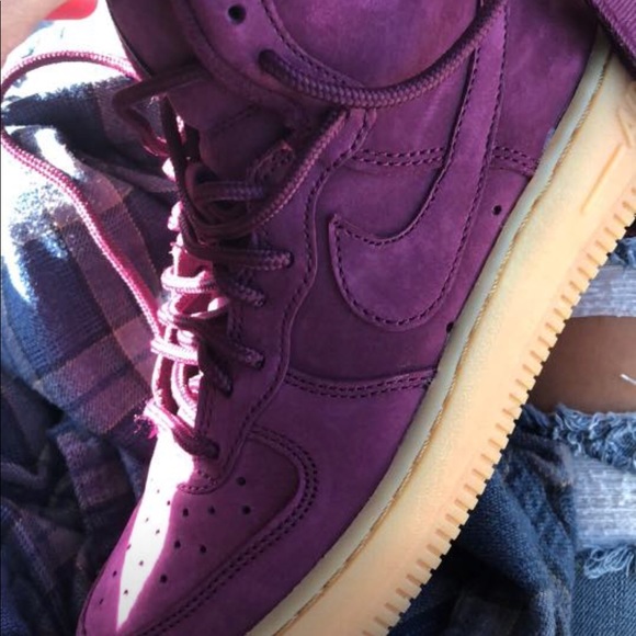 Nike Other - New Air Force 1s burgundy